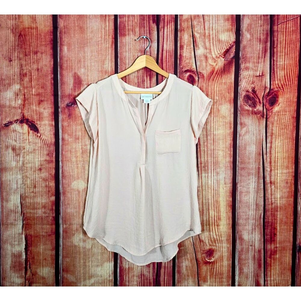 Liz Claiborne Pink Sheer Blouse S